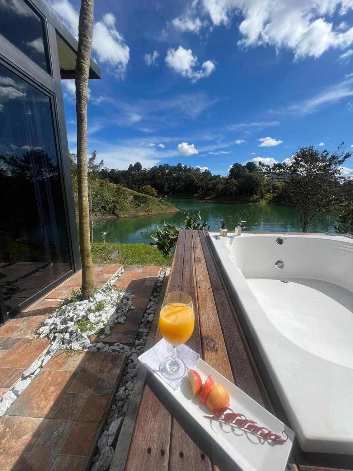 Cabana Privada Sin Prisa "Not Rush" Preciosa! Con Jacuzzi, Vista Y Acceso Directo Al Embalse, Vista A La Piedra , Deporte Acuatico Paddle Board And Breakfast Incluidos ! Imperdible Guatapé Exteriér fotografie